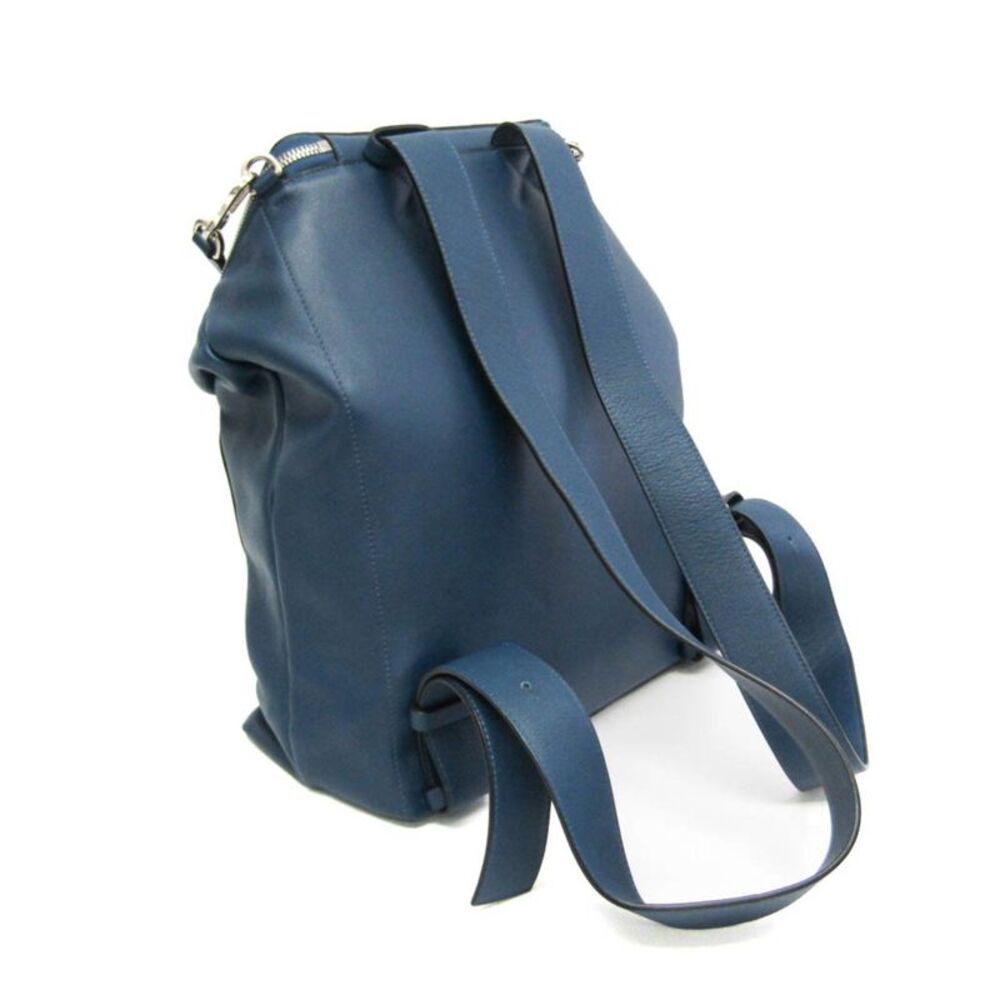 Loewe Goya Backpack .. Leather Backpack Blue - Picture 3 of 10